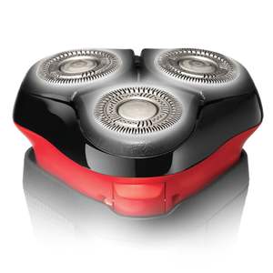 Afeitadora Eléctrica Rotativa para Hombre, Negra y Roja, Funciona con Batería, Diseño Ergonómico, Resistente al Agua IPX7, Lavable, Repuesto para Afeitar la Cara - Product Image 6