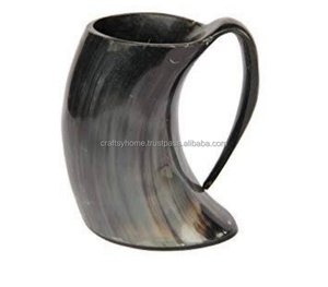 แก้วมักทรงเขาควายพร้อมด้ามจับยาวแก้วเบียร์ - Product Image 5