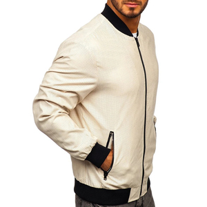 Blouson aviateur vintage pour homme sur mesure, grande taille, imperméable, coupe-vent en tricot, fermeture éclair, vente en gros, service OEM pour l'hiver - Product Image 2