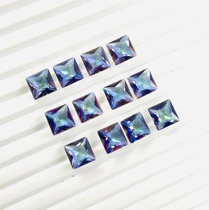 Topaze mystique carrée de haute qualité 9MM pierres précieuses en vrac pierres calibrées naturelles commande minimale 100 carats - Product Image 3