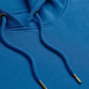 Pull épais en coton mélangé de haute qualité avec logo personnalisé brodé Basics Sweats à capuche vierges Boxy Blue Boxy Blue Hoodie Prix d'usine - Product Image 3