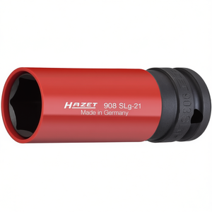 Hazet 6-Point Long Square <b>Impact</b> <b>Socket</b> 1/2'' with Traction Profile for Wheel Mounting - Product Image 3