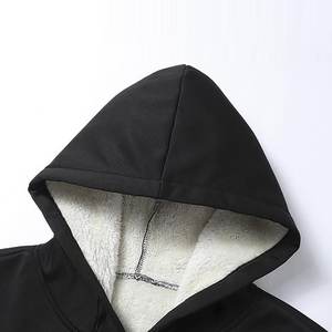 Ensemble de survêtement d'hiver pour femmes, sweat-shirt à cordon de serrage uni avec poche, ensemble de survêtement en molleton doublé en deux pièces, respirant, taille plus, imprimé, lavé - Product Image 5