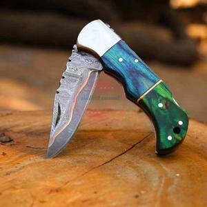 Couteau pliant en acier damas de haute qualité couteau de Camping de poche couteaux pliants de survie - Product Image 3