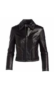 แจ็คเก็ตลำลองแขนยาววินเทจของผู้หญิง2024คอตั้งมีซิปแฟชั่นใหม่ฤดูหนาวแจ๊กเก็ตสไตล์หนัง - Product Image 4