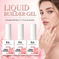Gel Constructeur Liquide HEMA FREE 15ml – Flacon de Gel d'Extension d'Ongles Auto-Nivelant Professionnel – Vente en Gros