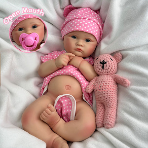 Künstlerische Exklusiv-Edition 18-Zoll Reborn-Puppen Großhandel Lebensechte Silikon-Babypuppen für Mädchen ODM Kundenspezifisches Design - Product Image 1