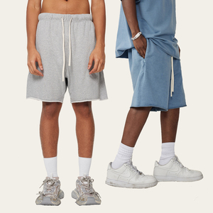 Shorts de survêtement en molleton de coton pour homme STREETLAB, taille élastique, couleur unie, respirant, style streetwear, S-2XL - Product Image 2