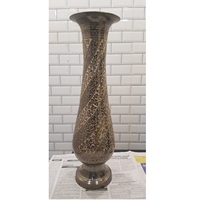Pot de fleurs en métal plaqué laiton pour décorations de table pour la maison réceptions d'hôtel meilleure qualité décoration de table de mariage à personnaliser