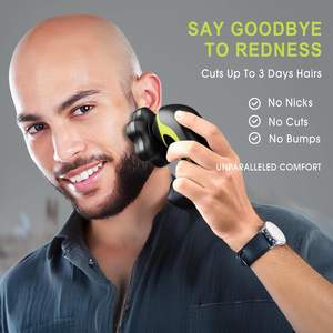 Mini Afeitadora Eléctrica Impermeable IPX7 con Cabezal Desmontable, Recortadora de Pelo para Hombres Calvos con Pantalla LED, Opción de Carga USB Húmeda/Seca - Product Image 2