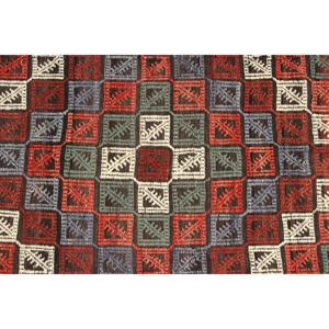 Grand tapis vintage 5,5x9,4 pieds, tapis turc en laine rouge uni - Product Image 4