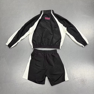 Unisex High Quality Custom Hooded <b>Fleece</b> Gym Jogger Track Suit Zip Nylon <b>Jacket</b> Shorts Embroidered Logo Quick Dry for Autumn - Product Image 3