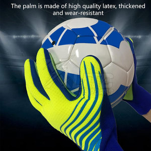 Guantes de Portero Profesionales de Cuero Flexible y Transpirable con Diseño de Superficie de Agarre Avanzado para Partidos y Entrenamientos - Product Image 5