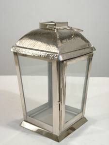 Linterna de vela de hierro y Metal de diseño moderno, Color dorado antiguo, elegante y moderno para decoración del hogar y el jardín, hecha a mano a granel - Product Image 3