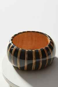 Conjunto de brazalete redondo de madera hecho a mano con estilo, joyería para mujer, accesorio de regalo de moda con corte de corazón, INDIA ART PLACE Uttar Press - Product Image 5