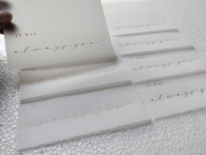 กระดาษกำมะหยี่พิมพ์แบบกำหนดเองเหมาะสำหรับนักออกแบบเครื่องเขียนงานแต่งงานและผู้ผลิตคำเชิญงานแต่งงาน - Product Image 3