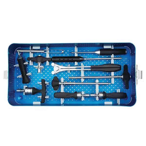 Juego de instrumentos de estabilización espinal ortopédica Manual de alta calidad Juego completo de instrumentos de cirugía de columna (MOL) para ortopédico - Product Image 1