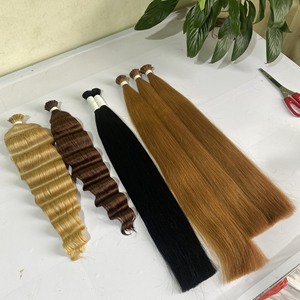 Extension de cheveux humains Remy, cheveux humains, vierges, vietnamien, russe, européen, brun, blond, 613 ondulé, I Tip, nouvel arrivage, vente en gros - Product Image 4