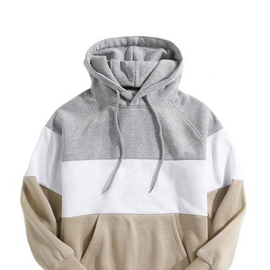 Nouvelle Collection Hiver 2025 : Sweat à Capuche Homme Tendance avec Panneaux Contrastants, Pull Personnalisé en Polaire Multicolore Style Streetwear – Vente en Gros - Product Image 3