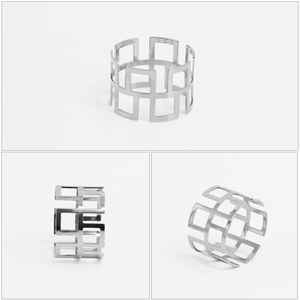 Anillos de Servilleta de Alambre con Diseño de Mariposa, Anillos de Servilleta Metálicos Dorados para Decoración de Mesa de Boda - Product Image 4