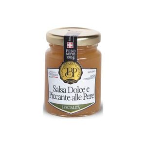Sauce aux poires italienne Buongustaio Piemonte, douce et épicée, prête à servir, condiment en pot de 100 g pour le pain, le fromage, la viande - Product Image 1