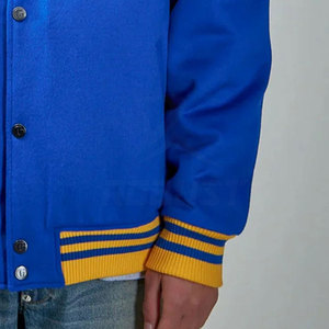 Veste de baseball élégante pour homme de haute qualité avec col montant, idéale pour l'hiver, logo frontal, design respirant et écologique - Product Image 4