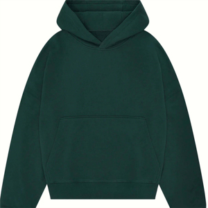 Sweat à capuche en coton éponge de haute qualité pour homme en polaire épaisse à épaules tombantes plaine vêtements personnalisés à usage de service OEM - Product Image 1