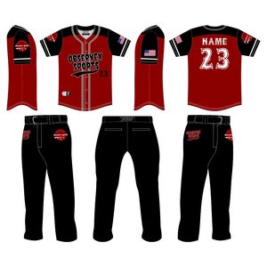 ชุดเบสบอลทีมซับลิเมชันเต็มรูปแบบชุดทีมเบสบอลผลิตจากประเทศปากีสถาน - Product Image 1