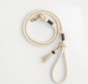 High QualityNatural Organic Cotton Rope Dog <b>Leash</b> // Rope Dog Lead - Soft Dog <b>Leash</b> - Brass Dog <b>Leash</b> - Australia - Product Image 1