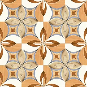 ไม้พิมพ์ดิจิตอลกระเบื้องเซรามิกคลาสสิกขนาด400x400มม. กระเบื้องปูพื้นไม้ดูเป็นไม้สีน้ำตาลสำหรับตกแต่งภายในบ้าน - Product Image 3