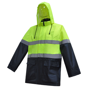 Ensemble imperméable de sécurité réfléchissant haute visibilité 2026 personnalisé pour l'équitation en extérieur (veste et pantalon) avec logo personnalisé - Product Image 3