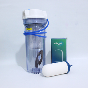 Nazava Segar, carcasa de plástico Manual de 10 pulgadas, filtro de agua de carbón activado de cerámica de 3 etapas, Manual de funcionamiento en inglés para hoteles - Product Image 3
