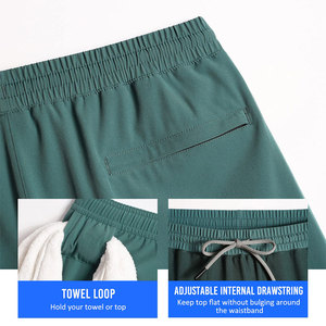 Shorts de sport pour homme taille haute, séchage rapide, respirant, fitness, course à pied, entraînement, fermeture à cordon, 100% polyester - Product Image 4