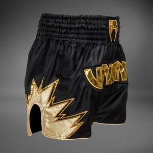 Pantalones cortos deportivos OEM personalizados al por mayor de Muay Thai con logotipo frontal, ropa de artes marciales de Judo elástica - Product Image 2