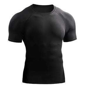 100% coton biologique chemises personnalisées nouveau Slim Fit entraînement hommes éruption garde manches courtes conception en gros vêtements de Jogging - Product Image 6