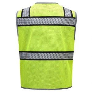 Gilet réfléchissant haute visibilité de sécurité avec poches multifonctionnelles Gilets de sécurité à fermeture éclair avant - Product Image 2