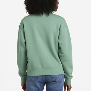 Vente chaude Streetwear Quater Zip Up Heavyweight 100% Coton Polaire Respirant Hiver Porter Chaud Femmes Sweat - Product Image 2