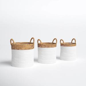 <b>Basket</b> Set of 3 for Living Room Decorations Best Seller Decorative <b>Sea</b> <b>Grass</b> Storage - Product Image 3