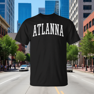 T-shirt Promozionale Unisex per Adulti a Manica Corta Girocollo con Stampa Serigrafica - Atlanna Atlanta Pronunciation - Product Image 4