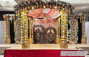 Mandap de mariage parfait, événement de mariage, scène, décoration de mariage sri-lankaise, mandap Vidhi, mandap incroyable pour mariage sud-indien, Sydney - Product Image 6