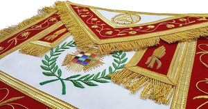 Badges maçonniques de l'arche royale de luxe brodés à la main de qualité supérieure avec aimant (tissu synthétique) lavables en machine - Product Image 2