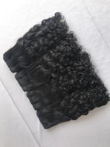 100 cuticules alignées, paquets de cheveux bouclés fumés, non traités Remy vierge péruvien brut malaisien indien Temple Hair, vente en gros - Product Image 3