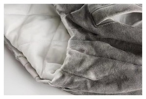 Sudadera con Capucha de Alta Calidad, 100% Algodón Jersey, Unisex, Invierno, Gris Lavado, Lisa, con Forro, Diseño de Parches, Cierre de Cremallera, Personalizable con Logotipo Bordado - Product Image 2