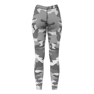 Leggings de sport pour femmes, taille haute, respirants, sans couture, imprimés givrés, pantalon à taille élastique, fermeture simple - Product Image 2