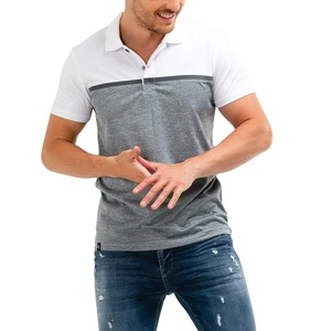 Polo homme moderne en mélange de coton, respirant, toucher doux, manches courtes, col classique, vêtement décontracté pour homme, en solde. - Product Image 1