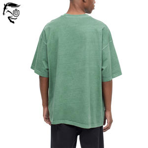 Camiseta de lavado ácido para hombre transpirable y de secado rápido a la venta/Camiseta de lavado ácido para hombre de uso informal y al aire libre - Product Image 5