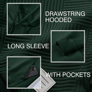 Personalizado de peso pesado 100% algodón pulóver sudadera hombres con capucha cremallera invierno Streetwear sudaderas con capucha transpirable al aire libre hombres sudaderas con capucha - Product Image 5
