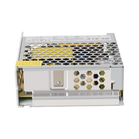 Fuente de Alimentación Personalizable de 50W para Riel DIN, Salida Dual 12VDC 4.2A, Gabinete de Distribución de Energía Industrial, Voltaje de Entrada 220V, Ry-ele