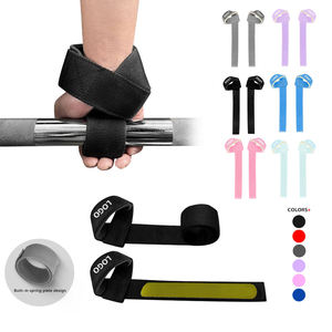 Ceinture de musculation réglable pour la salle de sport, logo personnalisé, sangles de poignet en coton pour le fitness, logo frontal, respirant, soutien protecteur, ensembles extensibles - Product Image 5