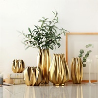 Vase à fleurs en aluminium fait main de qualité supérieure, style Art Déco, écologique, résistant à la rouille, base antidérapante, léger, pour table, spa INSH